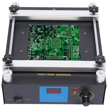 853A Preheating Station Platinen VorwäRmen LöTstation PCD Preheater BGA SMD Infrarot Rework Elektronische Heizplatte VorwäRmstation Hot Plate Vorheizen Soldering Air Gun Solder Station 450W
