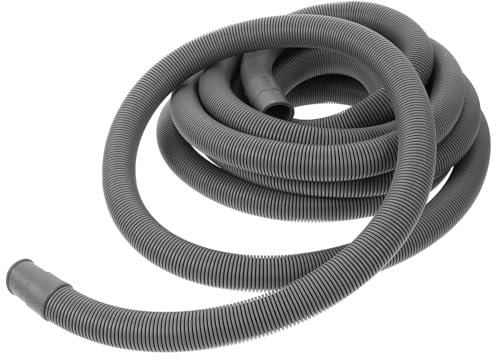 OKUMEYR Ablaufschlauch Satz Für Waschmaschine 5 Meter Verlängerungsschlauch Mit Schlauchschellen Und Verbinder Für Gängige Modelle