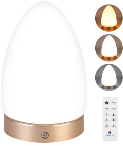 Deng Jr Tageslichtlampe 10000 Lux, Simulation von Tageslicht, Flimmer- und UV-freie LED-Technologie Lichttherapielampe, Tageslichtleuchte mit Fernsteuerung, für Zuhause und Büro