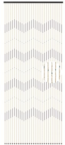 DHQCQL Cortina de cuentas de madera, cortina de perlas para puertas, cortina de cuentas de madera con 31 líneas, cortina de bambú para decoración de puertas, separadores de habitaciones, 90 x 220 m