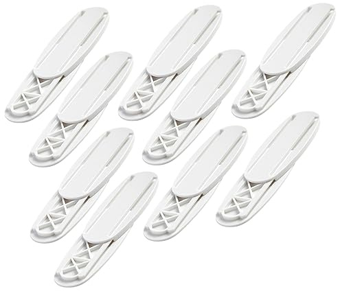LOORGVEL 9 Soporte Adhesivo para Regletas y Enchufes Fijador sin para Cables Organizador Múltiple Resistente para Pared Pack Compatible con Superficies