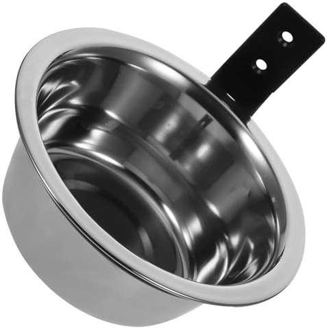 TEHAUX Gamelle pour Chien Surélevée Acier Inoxydable Bol Résistant à Usure avec Support Mural Bol Nourriture Animaux Large et Facile à Nettoyer
