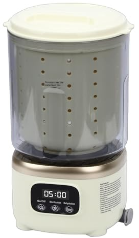 ZDAGELD Lavatrice Portatile 2L Centrifuga Ricaricabile Senza Fili Mini Lavatrice per Biancheria Intima per Viaggi, per Biancheria Intima, Mini, da Viaggio (Beige)