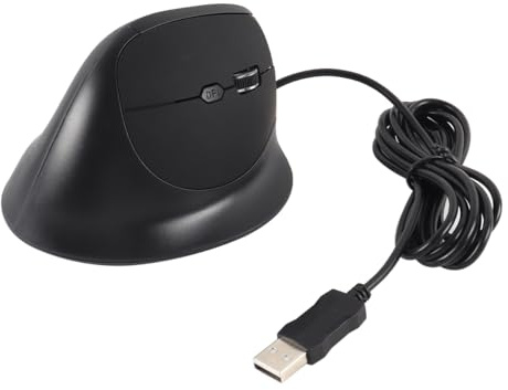 Ubric Souris Filaire Ergonomique, 6 Boutons, réglable jusqu'à 3600 DPI - Format Vertical pour droitier, prévient Les douleurs et Les inflammations du Poignet.