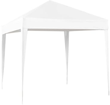 Acomoda Textil - Cenador Desmontable de Fácil Instalación y Transporte 3x3 Metros. Carpa Jardín para Camping y Fiestas de Exterior, Resistente al Sol, Estable y Duradero. (Blanco)