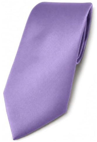 TigerTie - diseñador lazos de satén en morado lila monocromo poliéster Tie
