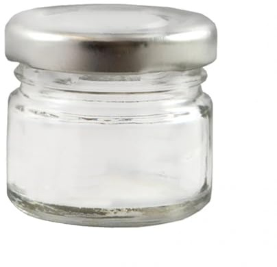 30ml Mini Jam Jars sold in a choice of packs and lid colours, jams, preserves, wedding favours, gifts. (36, silver)