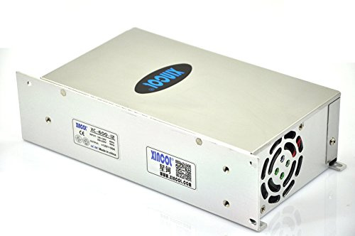 XINCOL 50A 600W Interrupteur transformateur de tension commutateur d'alimentation AC 110V/220V a DC 12V pour rubans a led bande