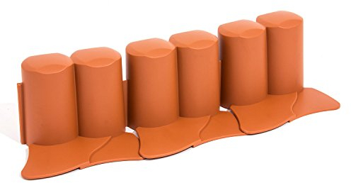 3,2 m Palisade Beetumrandung terracotta Plast Rasenbord Kunststoff