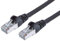 PremiumCord Câble Patch, CAT6a, S/FTP, PIMF, Ethernet, LAN, Rapide, Flexible et Durable RJ45 10Gbit/s Câble, AWG 26/7, Câble en Cuivre 100% CU, Noir, 5m