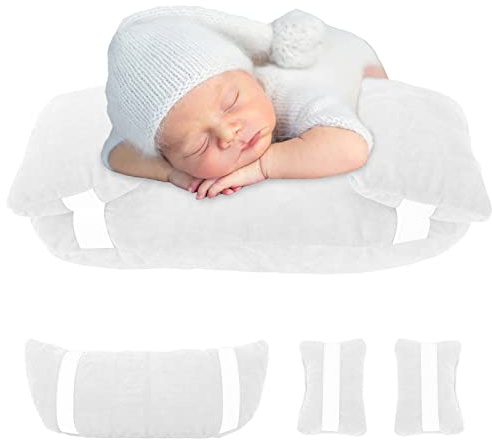 3 Pcs Newborn Photography Prop Baby Photo Posing Aid Pillow Kid Posing Photo Shoot Studio Pillow Positioner Beans Bag for Infant Boy Girl