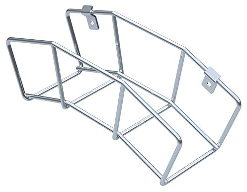 LM 55 Schlauchhalter Wand, Schlauch Halterung aus verzinktem Stahl-Draht, stabil, für Indoor und Outdoor, Gartenschlauch Aufbewahrung, abgerundetes Design