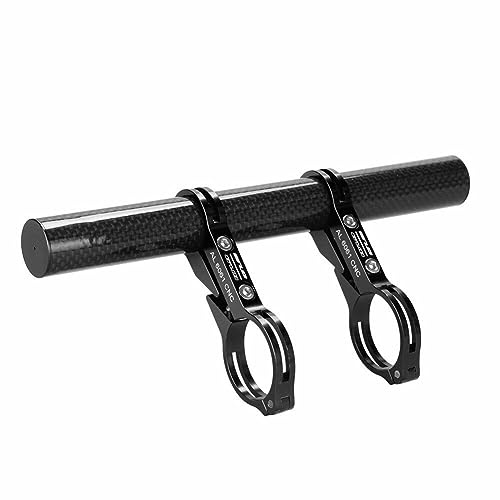 XBERSTAR Klemme aus Karbonfaser, super lang, für Fahrradlenker, Verlängerung, schwarz, GUB, Carbon-Fahrradlenkerverlängerung, doppelte Fahrradstangenhalterung, Klemmhalter (schwarz)