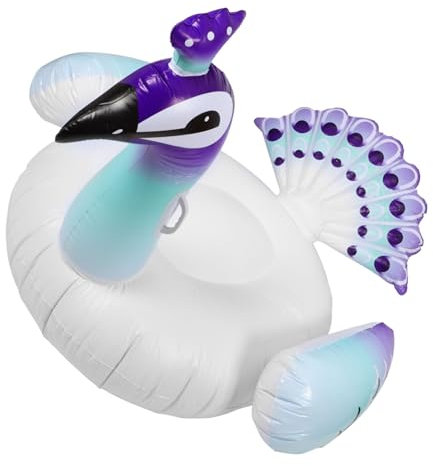 VANZACK Bouée de Piscine Gonflable en PVC pour Adultes, Fauteuil Inclinable Flottant, Siège Gonflable Décoratif Coloré, Accessoire Piscine Été, Chaise Longue pour Plage et Vacances
