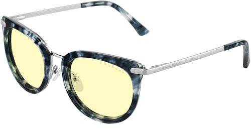 Gunnar Gaming and Computer Eyewear - Lahti, Kista Collection - Frame Colour: Poseidon, Lens Tint: Amber (Blocks 65% Blue Light & 100% UV Light) - Blue Light Blocking Glasses