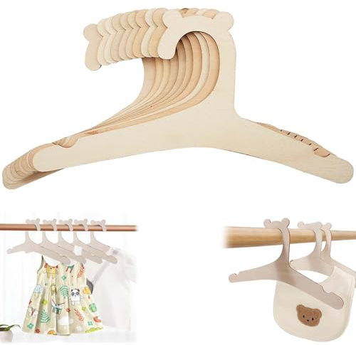 25 grucce per bambini in legno, per bambini, in legno, antiscivolo, per bambole, pantaloni, giocattoli