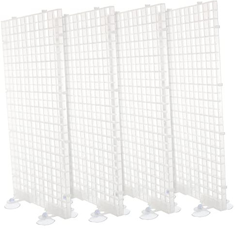 TOBBOMEY Isolation Panel Lattice Plate for Fish Tank Aquarium Supplies Spliced Divider Random Color