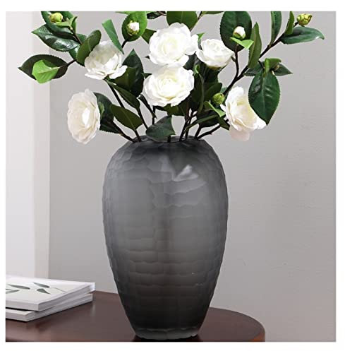 FAJNUZI2024 Blumenvase Neue skandinavische Moderne, einfache, luxuriöse, hochwertige Glasvasendekoration, Tisch, Wohnzimmer, Wasserblumenarrangement Vasen Deko(Groß)
