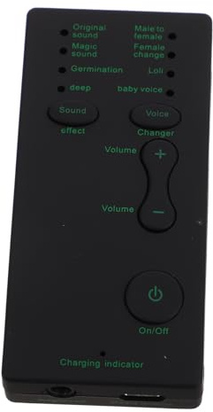 Vaguelly Dispositif De Déguisement De Voix Mini Modificateur De Portable Transformateur De Voix pour Live Adapté Smartphones Effets Audio Réalistes Plug and Play