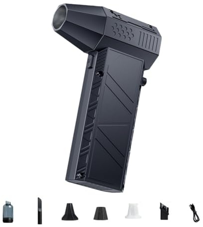 Suanzua Aspiradora Mini X6 Violent Fan Potente Ventilador de Chorro Turbo Sin Escobillas de 140000 RPM para Herramientas Eléctricas para Exteriores en el Hogar