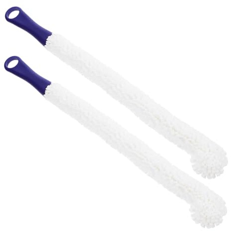 VALICLUD 2 pièces Brosse de Nettoyage pour Bouteille et Verre à Vin Manche Flexible Brosse Longue Ergonomique pour Carafe et Gobelet