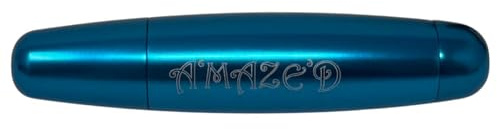 Amazed Classic Handpfeife | Sanfter Rauch, 82 mm Aluminium, Maze-Filtersystem - Türkis
