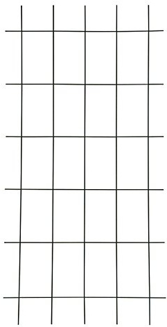 Testrut Gitterspalier Metallspalier Rankgitter Rankhilfe 150 X 45 CM braun