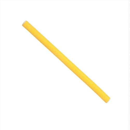 Eurostil 12 elastische Haarwickler, 17,5 cm, Durchmesser 1 cm, Gelb