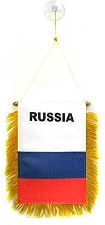 AZ FLAG Autofahne Russland 15x10 cm Russische Polyester 100D Saugnapf