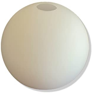 E27 Lampenschirm Bogenlampe Glas, Ersatzglas, Schirm, Ersatzschirm, Lampenglas für Pendellampe, Bogenleuchte, Tischlampe, Fluter, Leuchte (weiß)