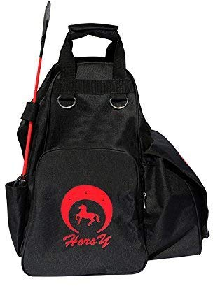 Sport Tent-Reitstiefeltasche Professionelle Stiefeltasche mit helmfach Helmtasche Kombitasche Reitstiefel Reittasche (Schwarz)