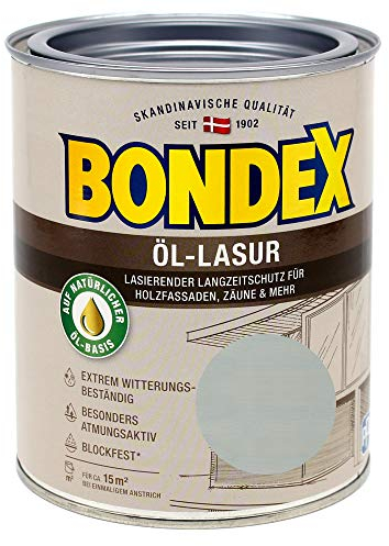 Bondex Öl-Lasur 0,75L graphit silber Wetterschutz Holzlasur Langzeitschutz