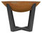 La Hacienda Icarus Oxidised Cast Iron Firepit with Steel Legs, 50cm x 66cm, Natural Rusted & Black
