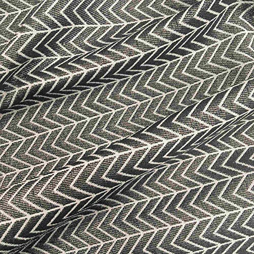 Kt KILOtela - Polsterstoff - Dekostoff - Jacquard - 280 cm breite - Meterware ab 0,5 m - Preis gilt für 0,5 m | Spike - Grau