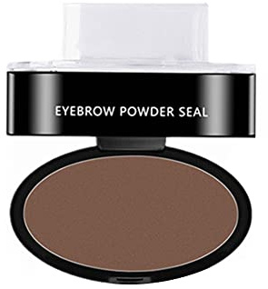 Kit de Timbres pour Sourcils pour Les Yeux, Étanche Naturel Sourcils Puissance Étanche Sourcils Teinter Kit Coloration Forme Délicat Brow Poudre pour Les Débutants de Maquillage, Marron, Gris
