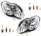 Johns, Scheinwerfer Satz Halogen kompatibel zu Smart ForTwo 450 Scheinwerfer Set 01/04-12/06 mit Leuchtmittel links + rechts