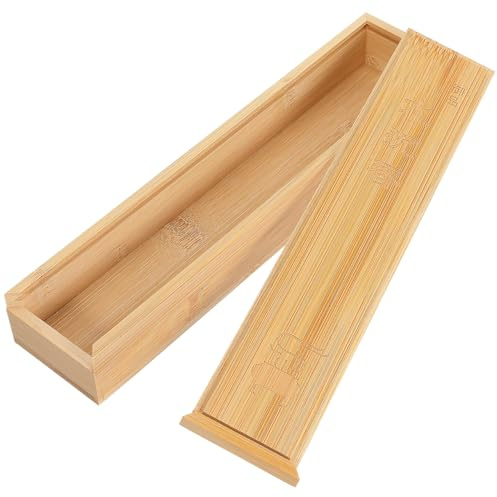 COHEALI Natural Bamboo Incense Holder and Storage Box, Incense Stick Burner with Ash Catcher, 8.85 Portable Case for Meditation, Yoga, Aromatherapy & Zen Home Decor