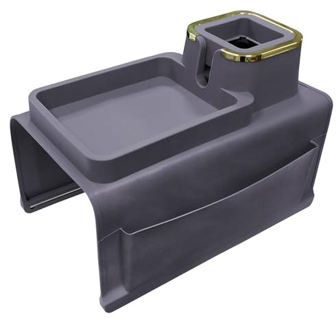 IULONEE Flexibel Couch Ablage Rutschfestes Sofa Armlehnentablett Silikon Anti-Spill Couch Organizer Sofa Ablage Couch-Tablett Mit Zwei Seitentaschen Für Tasse Telefon Tablet Snack