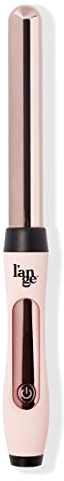 L'ANGE HAIR Le Curl Titanium Curling Wand - Professional Curling Iron for All Hair Types - Clip Free Hair Curler - Best Hair Waver for Relaxed Curls & Beach Waves - Blush 1” (25MM).