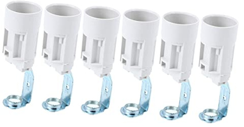 Angoily 6 Stück E14-Schraubhalterung Für Den Außenbereich Kerzenhalter Kerzenleuchter Kerzen-Set Lampenfassung E12-Fassung Kandelaber E14-Lichthalter Lampenteile