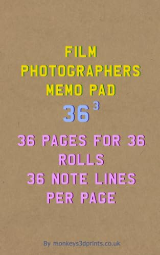 Film Photography Memo Pad Notebook 36³