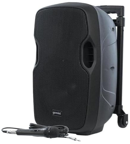 Enceinte Active Gemini AS 10 Togo sur Batterie Micro Filaire - 1000 Watts USB/BT/AUX/SD
