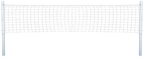 Rete da pallavolo per Giardino Professionale Arancione con Pali Alta Altezza Massima 220cm Portatile per Bambini e Adulti