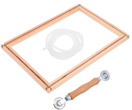 TEHAUX Multifunktionaler Holz Kreuzstichständer 20x35,6cm Stickrahmen Halter Handarbeitsrahmen Mit Hoher Druckfestigkeit Für Handarbeitsbedarf Tisch Stickerei