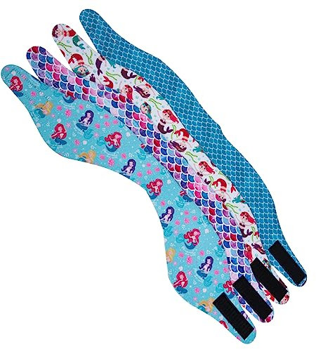 BESPORTBLE 8stücke Wasserdichte Schwimmkopfbedeckung Einstellbarer Ohrenschutz Für Schwimmer Geeignet Für Bad Yoga Und Aktivitäten Am Pool Stilvolles Design Zufälligen Mustern