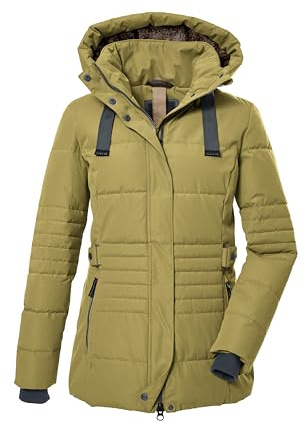 G.I.G.A. DX quiltad jacka för kvinnor med dragkedja och funktionell jacka i dunlook GW 25 WMN QLTD JCKT, pistasch, 38, 39930-000