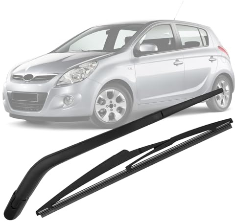 Bras D'essuie-glace Arrière Compatible avec Hyundai i20 PB 2008-2014, Essuie-glace Arrière et Bras, Kit de Balai D'essuie-glace Arrière de Voiture étanche