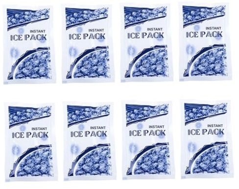 Healvian 8stücke Kühlbeutel Einweg-eisbeutel Für Kühlpacks Mit Kältequelle Sofortige Kühlung Für Blutergüsse Verbrennungen Schwellungen Reduzieren