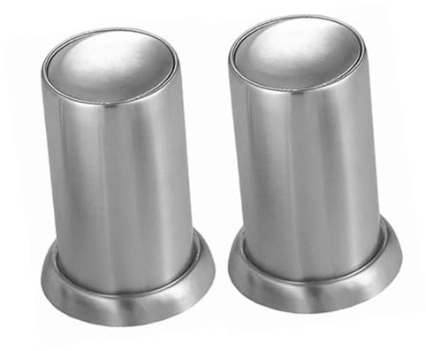 ABOOFAN 2 Pièces Distributeur Automatique de Cure Dents Acier Inoxydable Boîte de Rangement Press to Pop Porte Cure Dents Multifonction pour Cuisine Bureau et Design Droit Facile à