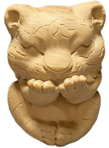 FYDCYHM Estatuilla De Madera, Animales Salvajes, Decoración Tallada En Madera Hecha A Mano, Boj, Decoración Vintage, Dormitorio, Oficina, Hogar, Escultura De Feng Shui